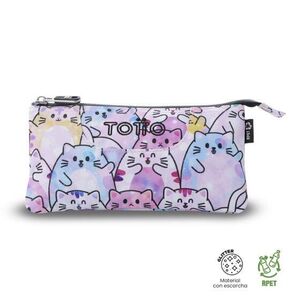 PORTATODO TRIPLE GLITTER PAWS TOTTO