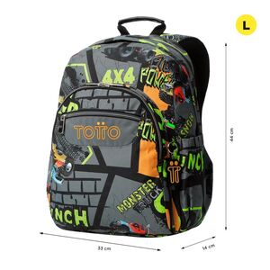 MOCHILA TOTTO ACUARELES TRUCKS-2 20L PC 14