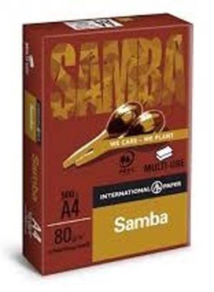 PAPEL A4 SAMBA 80GR 500H BLANCO