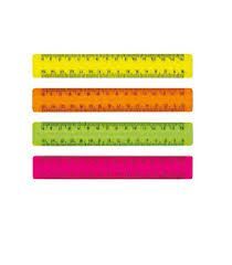 REGLA PLASTICO 15CM COLORES FLUOR