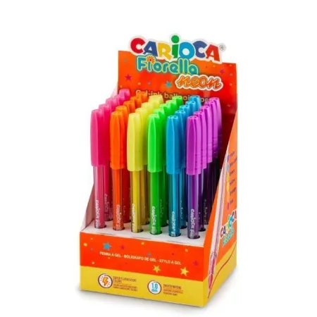 Boligrafo Carioca Fiorella Colores Neon