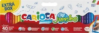 Rotulador Carioca Jumbo 40 Colores Surtidos