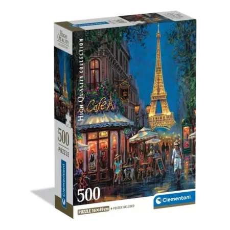 Puzzle Night At The Eiffel Cafe 500 Pzas