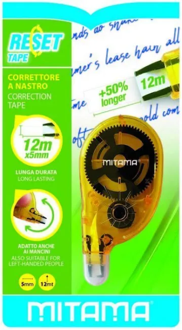 Corrector Cinta 12M para Diestros y Zurdos Blister 1 uds