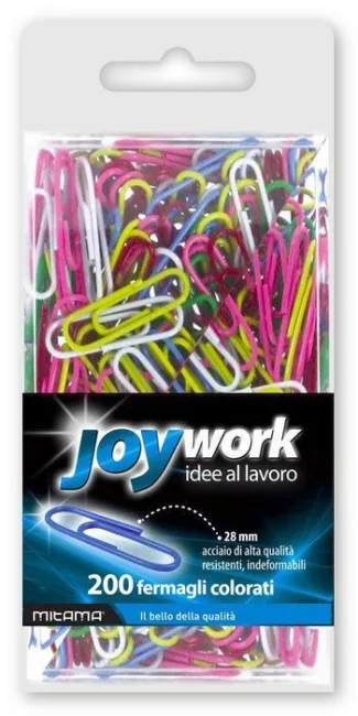 Clips de 28 mm Mitama Blister 200 uds Colores Surtidos