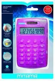 Calculadora Mitama Pocket 10 Digitos Colores Surtidos