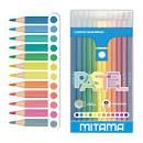 LAPIZ REDONDO 12 COLORES LACADOS PASTEL