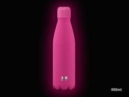 BOTELLA TERMICA 500ML BRILLAN EN LA OSCURIDAD ROSA
