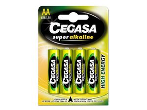 PILA CEGASA SUPER ALC LR6 BLISTER 4 UDS