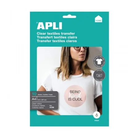 Papel Transfer Claro Blanca 4128 Apli 10U.
