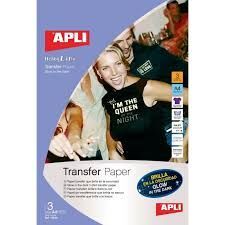 PAPEL TRANSFER APLI A4 FLUORESCENTE 3H