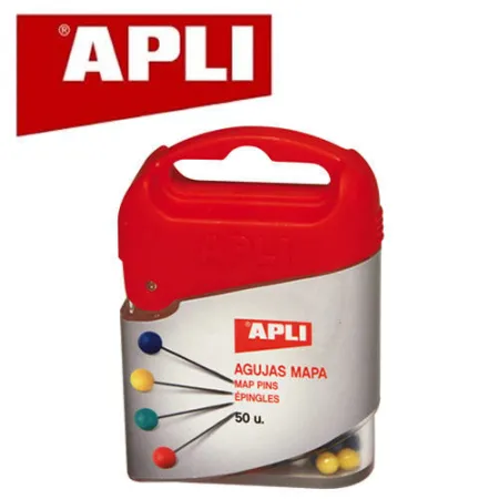 Agujas Mapa Apli Colores 50U.