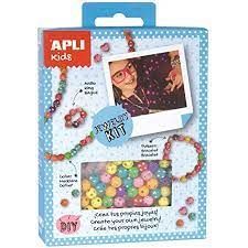 CAJA MINI KIT COLLAR+PULSERAS+ANILLAS PACK AZUL APLI