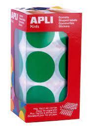 ROLLO GOMETS APLI CIRCULO 33MM VERDE 