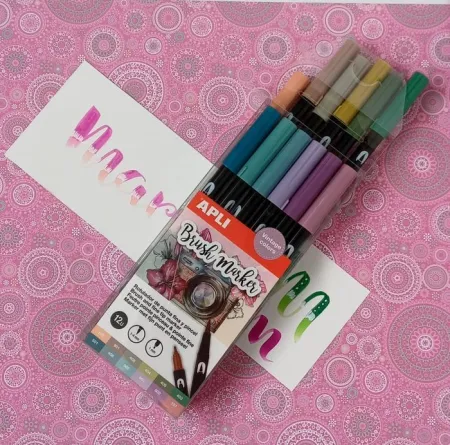 Rotulador Pincel Duo Colores Vintage 12Ud.