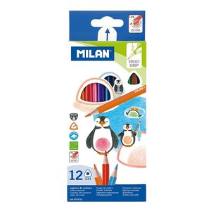 LAPIZ COLORES MILAN TRIANGULAR 12UD