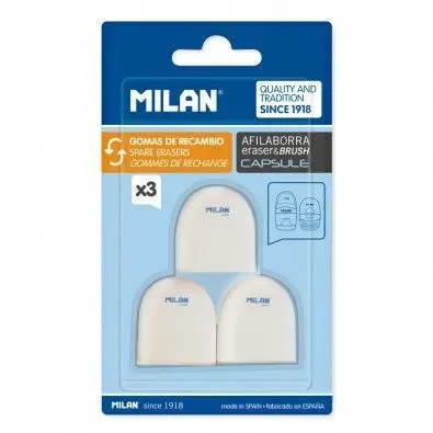 Borrador Capsula 3Ud Milan Blister