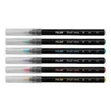 Rotulador Milan Punta Pincel Metal 6 Colores