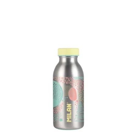 Botella Acero Inox Termica 354Ml Silver Amarillo