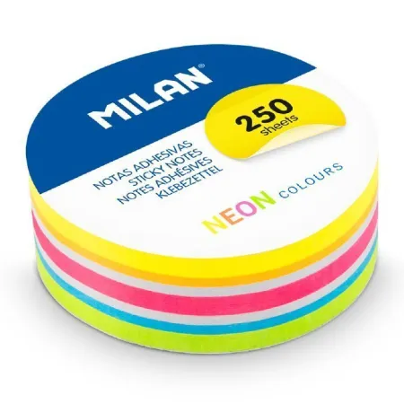 Notas Adhesivas Circulares Neon Milan