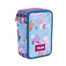 PLUMIER MILAN 3 PISOS CONTENIDO ROLLER