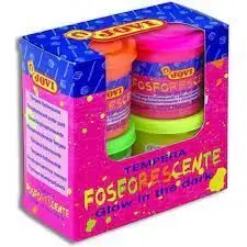 Tempera Jovi 504 Fluorescente C/4 Colores Surtidos