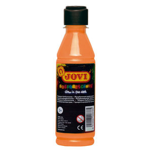 TEMPERA LIQUIDA JOVI BOTE 250ML COLOR NARANJA FLUORESCENTE