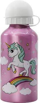 BOTELLA ALUMINIO 400 ML UNICORN RAINBOW