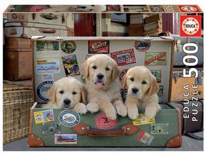 PUZZLE EDUCA 500 PIEZAS CACHORROS EN EL EQUIPAJE