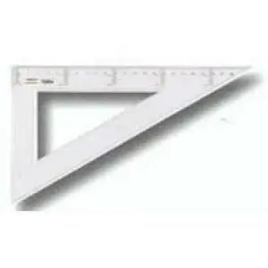 Cartabon Graduado 25Cm Transparente Caja 20 uds