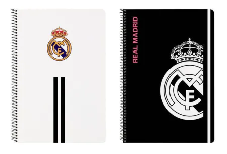 Libreta Fº Tapas Duras 80 H. Real Madrid 1ª Equip 20/21