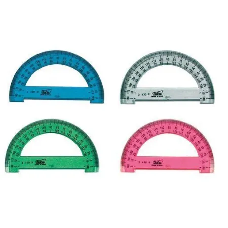 Semicirculo Plastico 9Cm Colores Safta