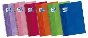 Bloc Oxford Fº Liso T. extradura 80H 90Gr Colores