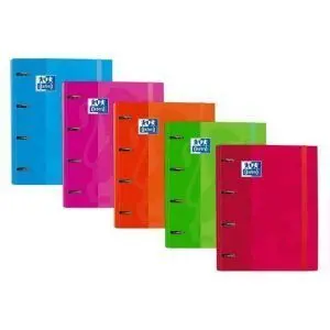 Carpebloc A4+ Oxford Colores Vivos + Recambio 5 Colores 5X5 100H 90Gr