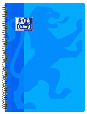 BLOC OXFORD 4X4 AZUL TURQUESA T.PLASTICO 80H 90GR