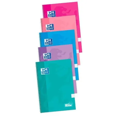 Bloc Oxford A4 4X4T. extradura 80H 90Gr Colores Pastel