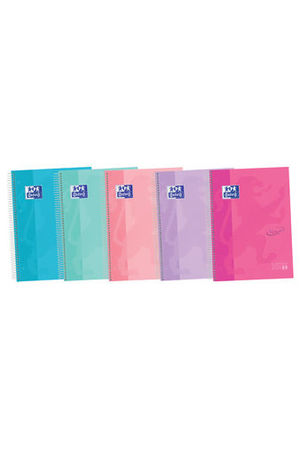 BLOC OXFORD A4+ 5X5 T.EXTRADURA 120H 90GR COLORES PASTEL EUROPEAN BOOK 5