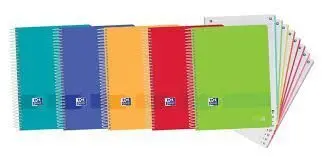 Bloc Oxford A4 5X5 Tp 160H 90Gr Colores