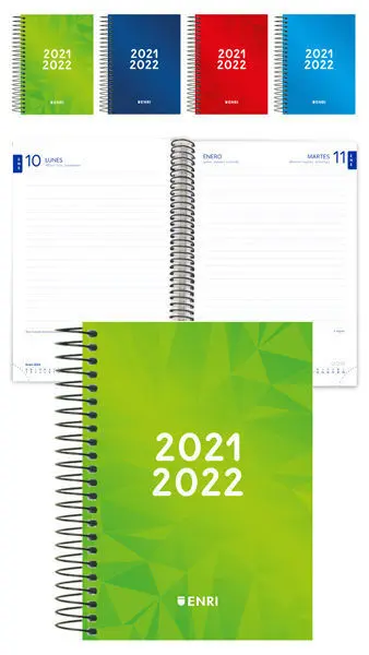 Agenda Escolar Enri 4º Dp Espiral T. extradura 21-22 Identity