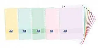 Bloc Oxford A4+ 5X5 160H Tp Colores Pastel
