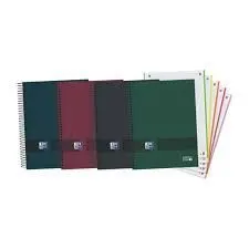 Bloc Oxford A4 5X5 T. extradura 120H 90Gr Colores Neutros