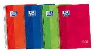 Bloc Oxford A4 5X5 T. extradura 120H 90Gr Colores European Book 5