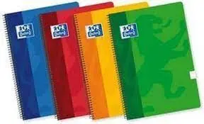 Bloc Oxford A4 3. 5 Pauta Tb 80H 90Gr Colores
