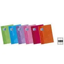 Libreta Oxford A5 5X5 Colores T. blanda 48H 90Gr
