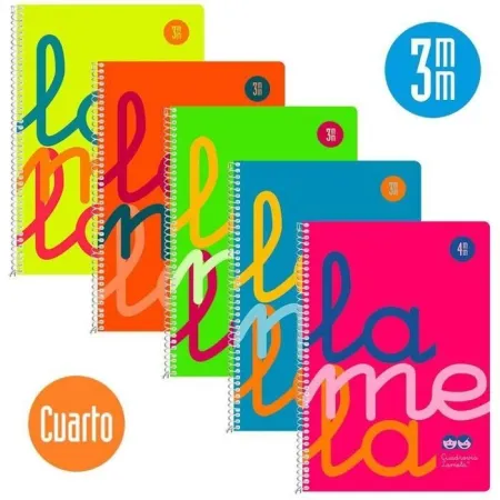 Bloc Lamela 4º 3Mm Fluor Colores T. p 80H 70Gr