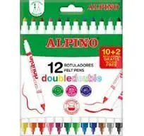 Rotulador Alpino 12 Colores Doble Punta