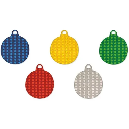 Pack Goma Eva Metalizada Troquelada Bola 5Ud