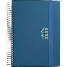 Agenda 22 D/P 15X21 Fancy Azul
