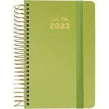 Agenda 23 D/P 15X21 Metalic Verde