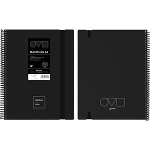 CARPETA FUNDAS A4 40F MAXIPLAS NEGRO
